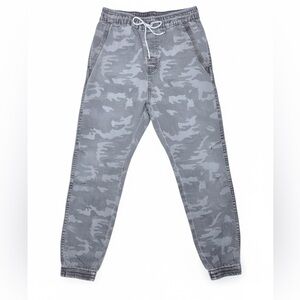 PLUGG Big Boys Casual Camo Denim Joggers with Drawstring